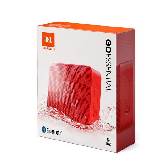 JBL Go Essential - Red - Portable Waterproof Speaker - Detailshot 1 image number null