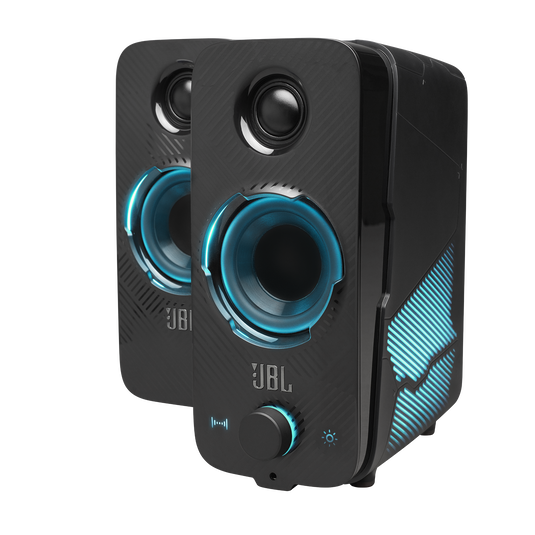 JBL Quantum Duo - Black Matte - PC Gaming Speakers - Detailshot 2 image number null