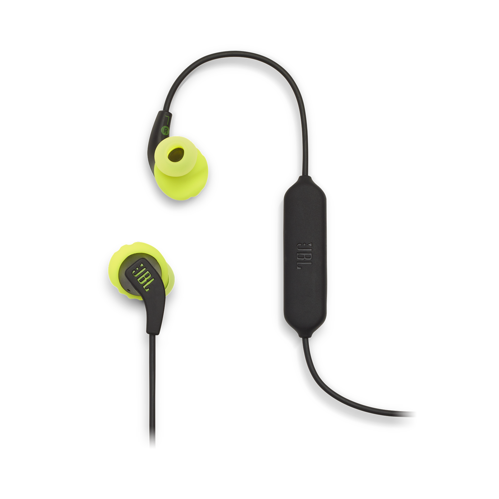JBL Endurance RUNBT - Green - Sweatproof Wireless In-Ear Sport Headphones - Detailshot 1