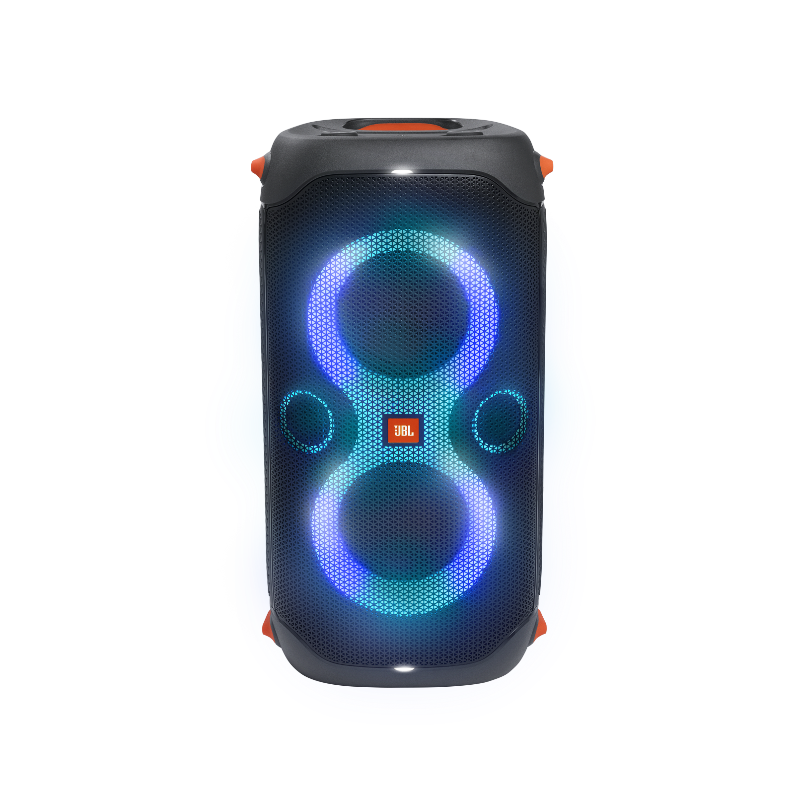JBL Partybox 110 - Black - Portable party speaker with 160W powerful sound, built-in lights and splashproof design. - Front