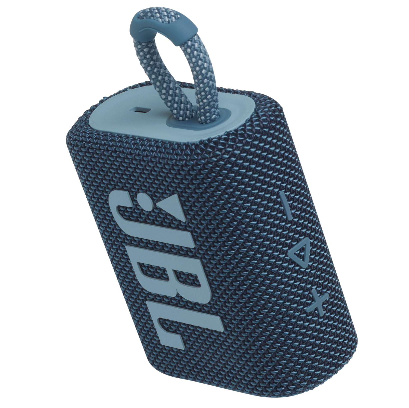 JBL Go 3 - Blue - Portable Waterproof Speaker - Detailshot 2