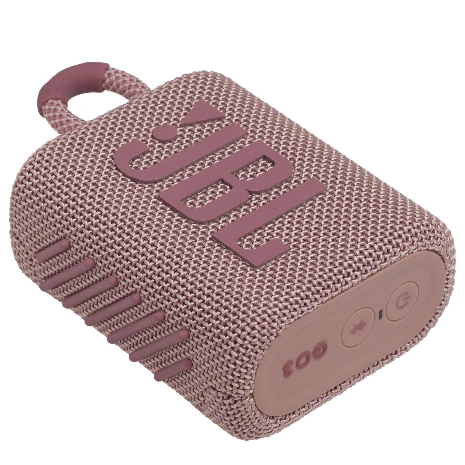 JBL Go 3 - Pink - Portable Waterproof Speaker - Detailshot 3